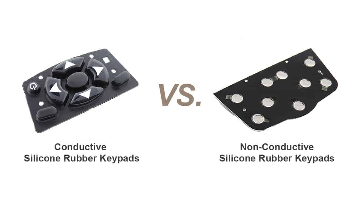Teclados de caucho de silicona conductivos vs. no conductivos