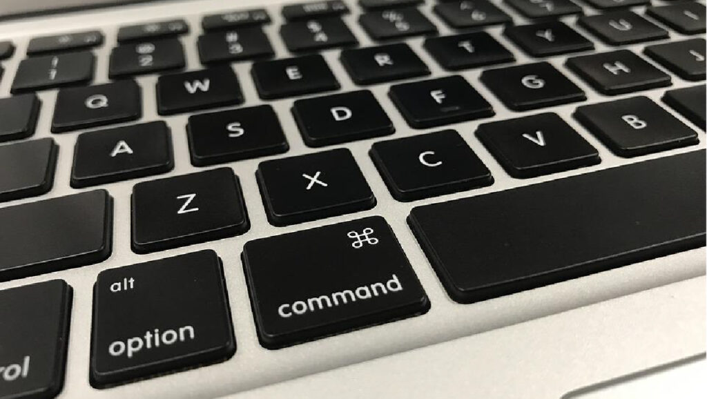 teclado de la computadora portátil
