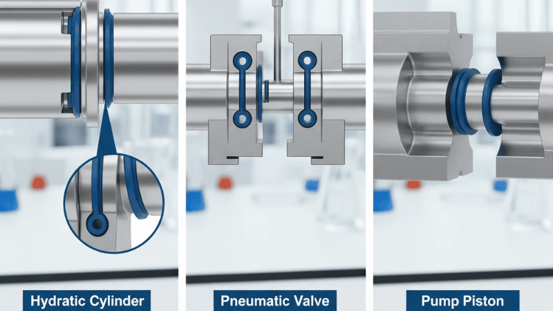 U-cup seals can be utilized in various hydraulic applications.