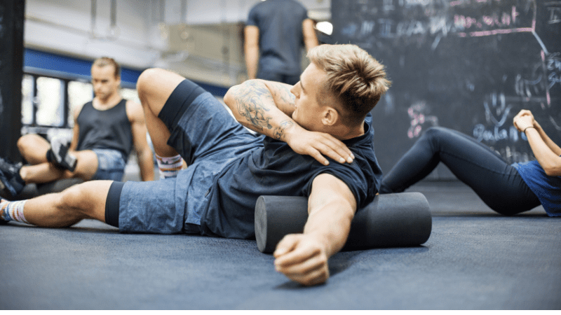 An exerciser uses Neoprene Rubber products