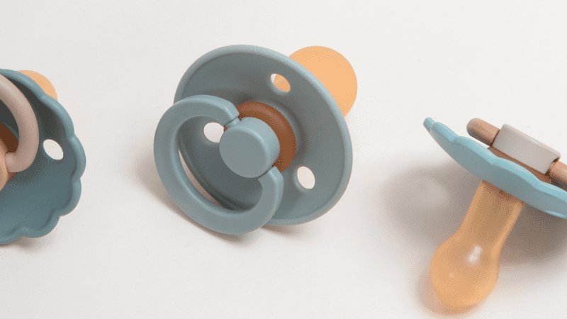 Natural rubber latex vs silicone pacifier
