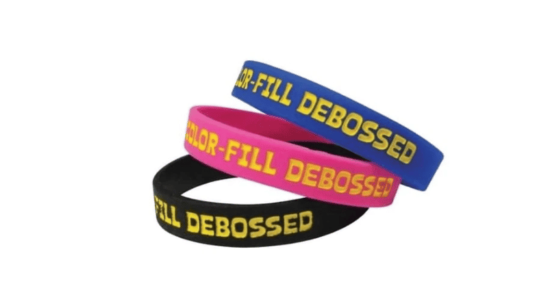 Debossed-Printed: