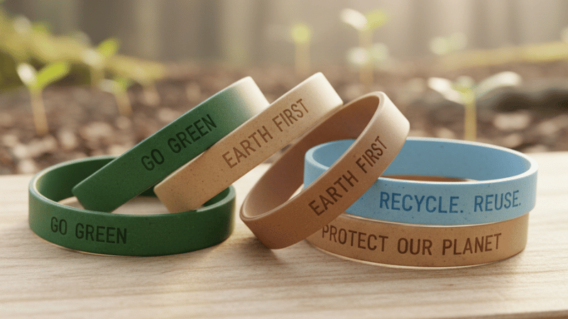 Silicone Rubber Wristbands with environmental protection