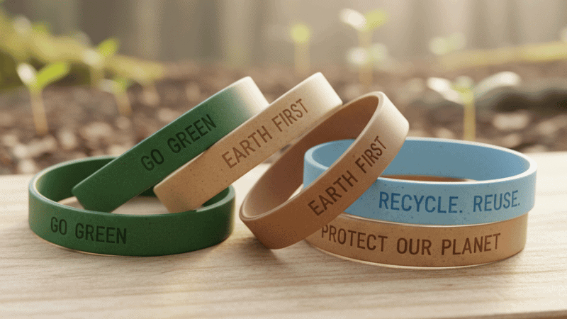 Silicone Rubber Wristbands with environmental protection