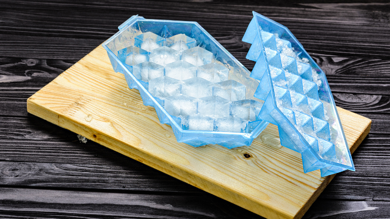 Remove frozen cubes