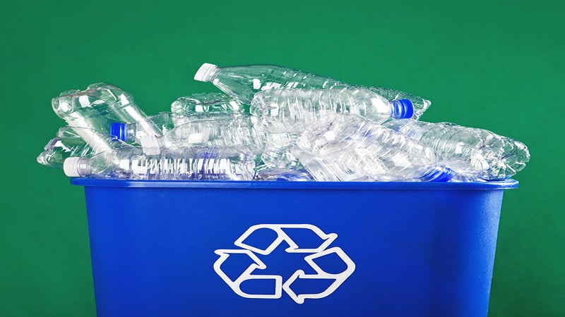 botellas de plastico recicladas