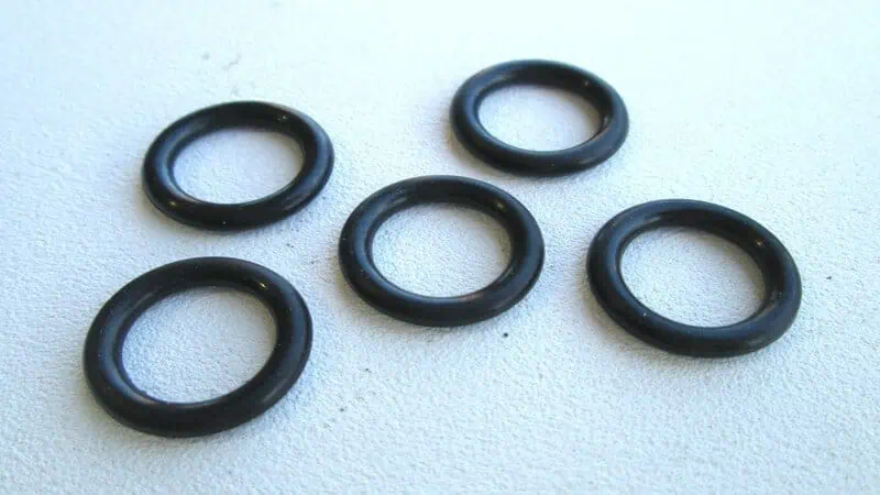 five buna o-rings