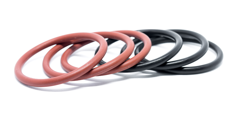 red and black o-rings