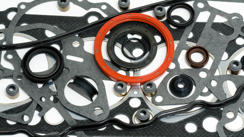 Silicone rubber gaskets