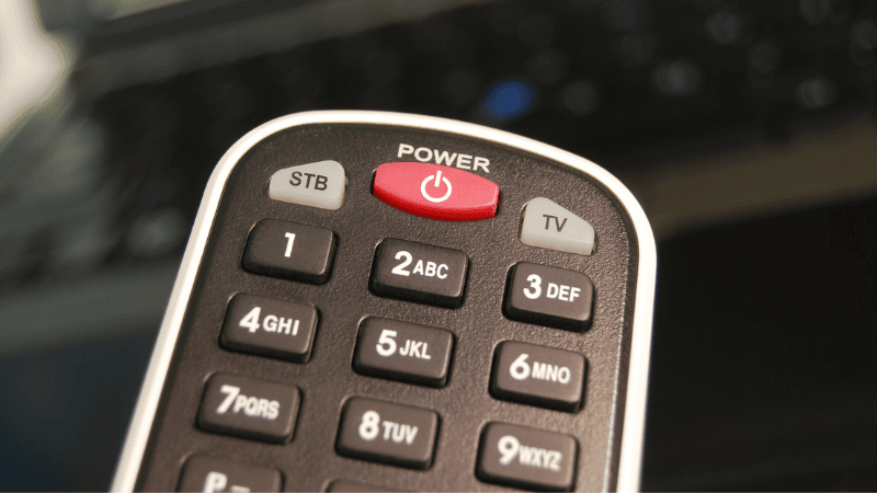 keyboards of the remote control.