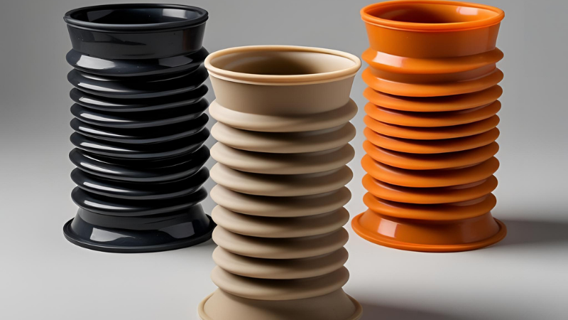 3 silicone rubber bellows