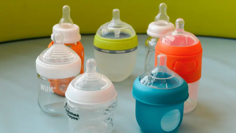  silicone feeding bottles