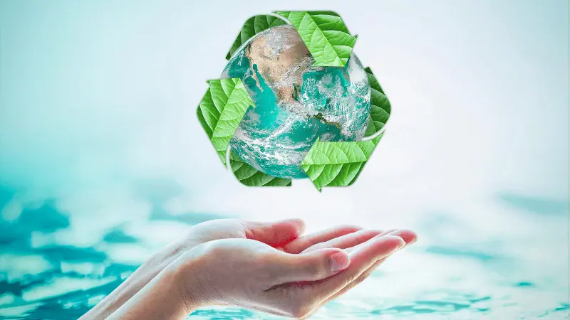 Sustainable and green lifestyle logo