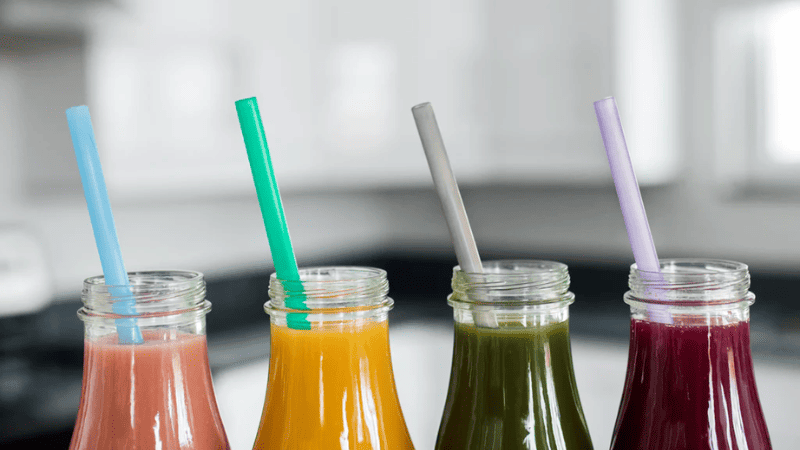reusable silicone drinking straws