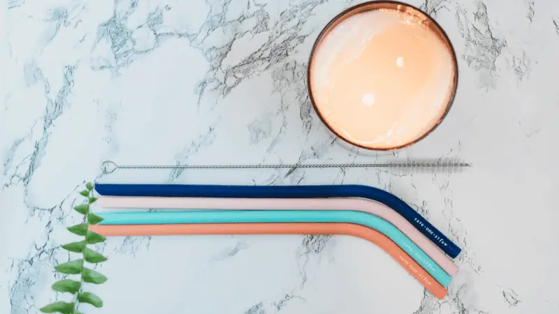 Bent Silicone Straws
