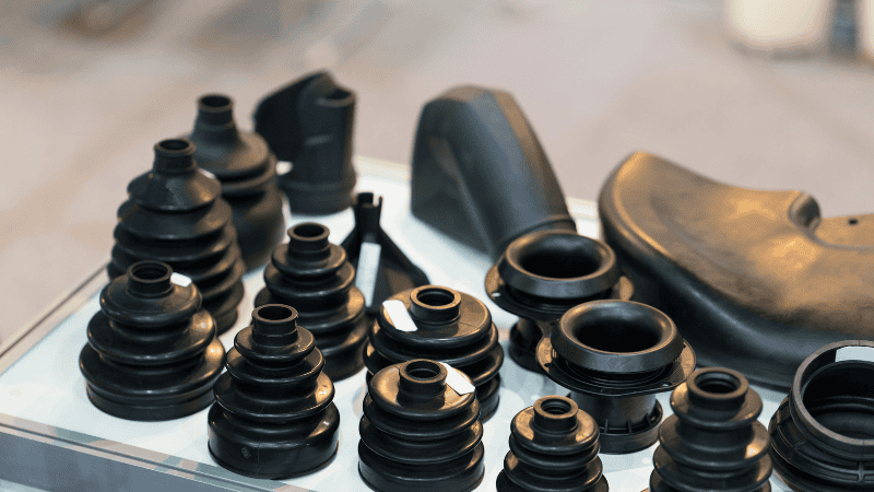 Silicone rubber products formed by liquid injection molding