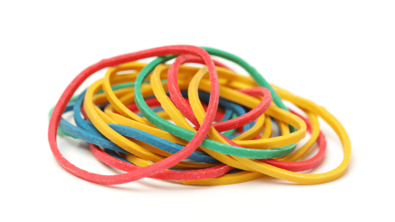 rubber bands made of Natural rubber 
