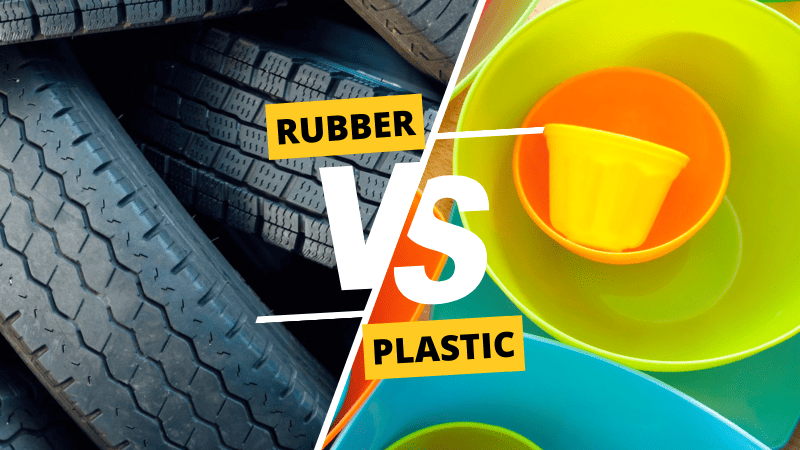 rubber vs. plastic