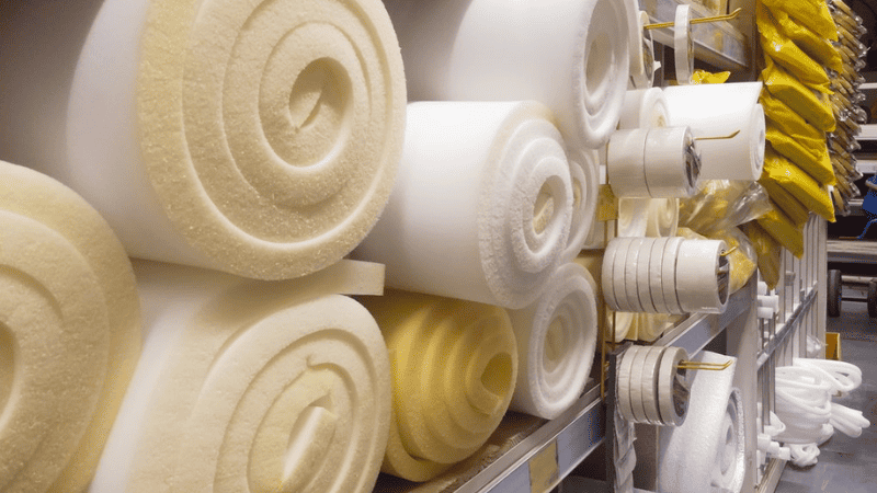 Manufacturing foam rubber