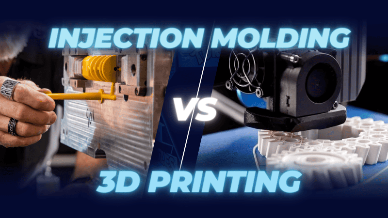 moldeo por inyección versus impresión 3D