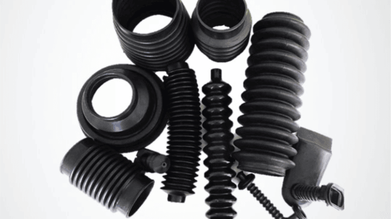 Rubber bellows seal rings