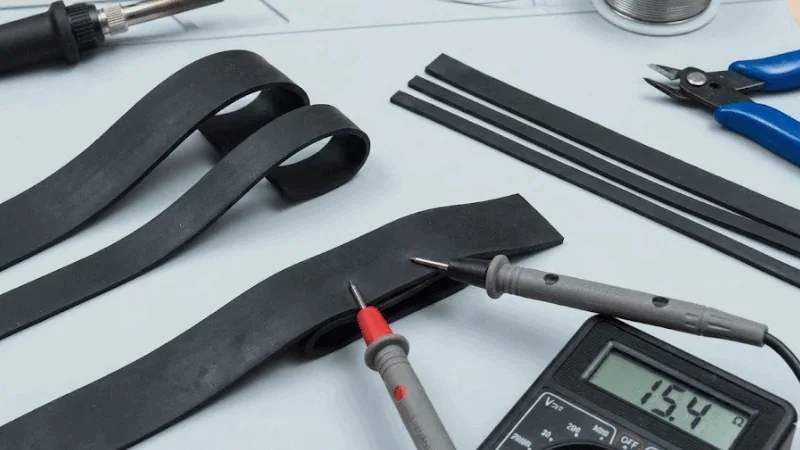 different conductive silicone strips