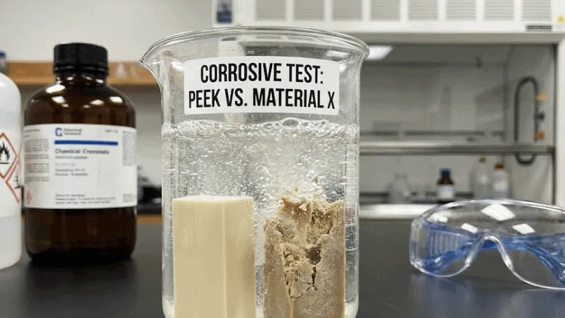 PEEK offers outstanding chemical resistance