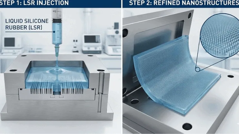 Precision nanomolding harnesses LSR to capture complex patterns.
