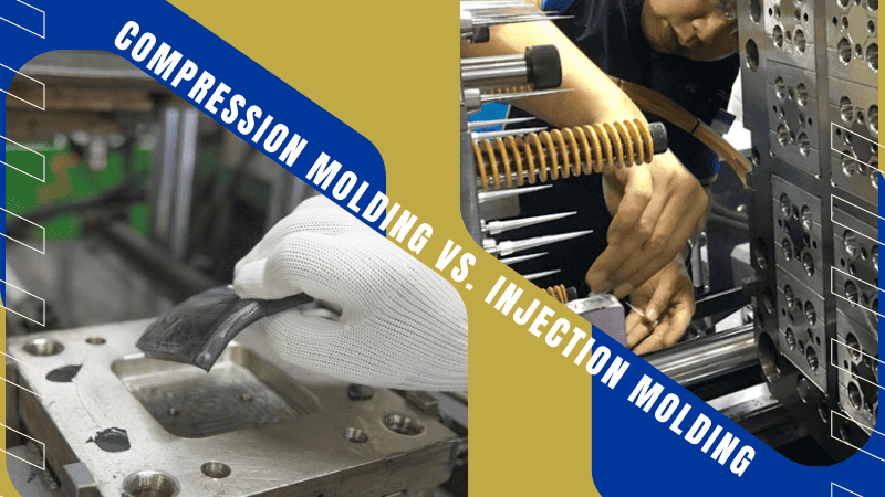 moldeo por compresión versus moldeo por inyección