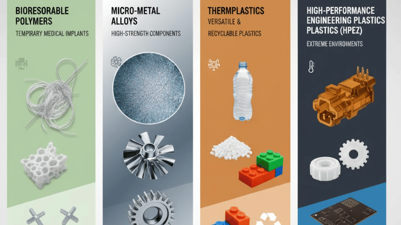 materials commonly used for micro-injection molding