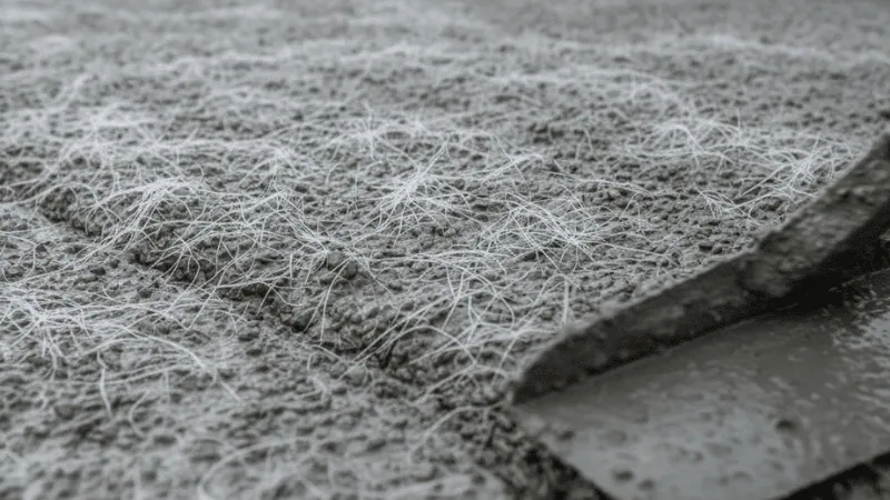 Polypropylene fiber in concrete