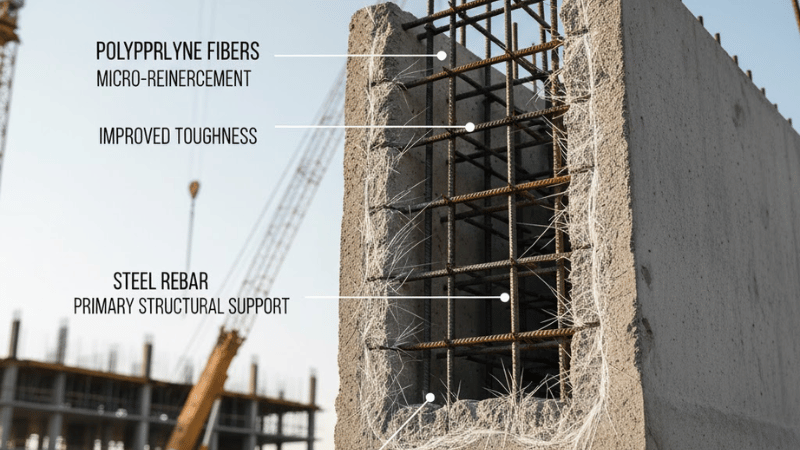 polypropylene fibers in structural applications