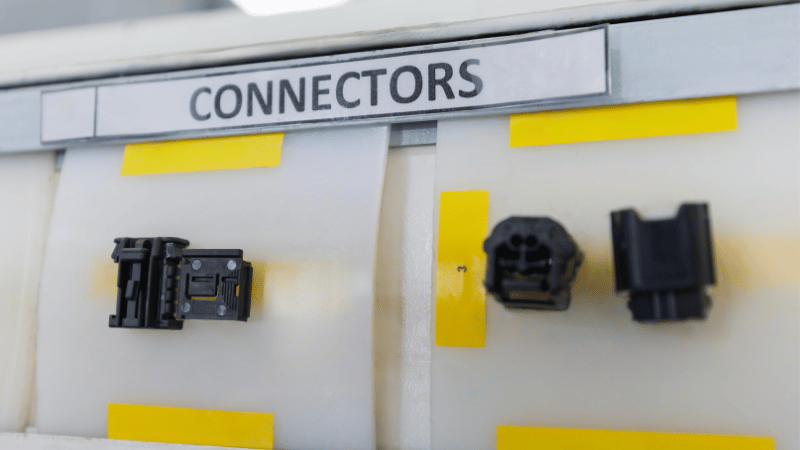 electrical connectors made by thermoset injection molding