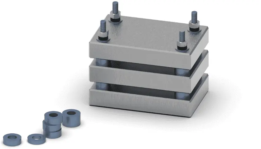 ASTM Standard Fixture for Compression Set Testing
