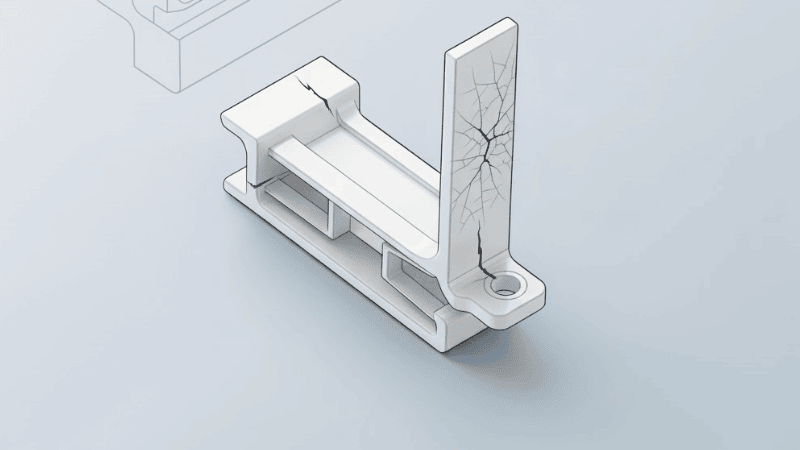 Cracking of molded parts