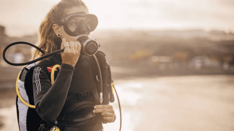 O-ring seals used in scuba diving mask