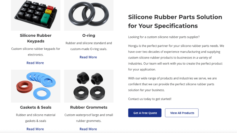 Hongju silicone's products