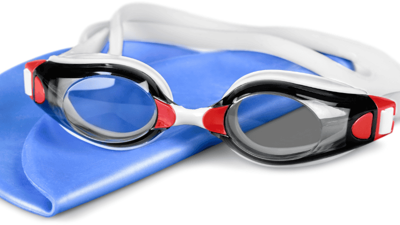 silicone material usd in swim caps.