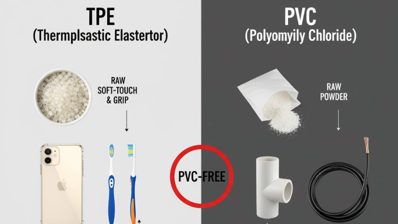 TPEs are mostly free from PVC.