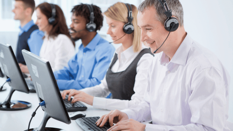 a team of Customer Service